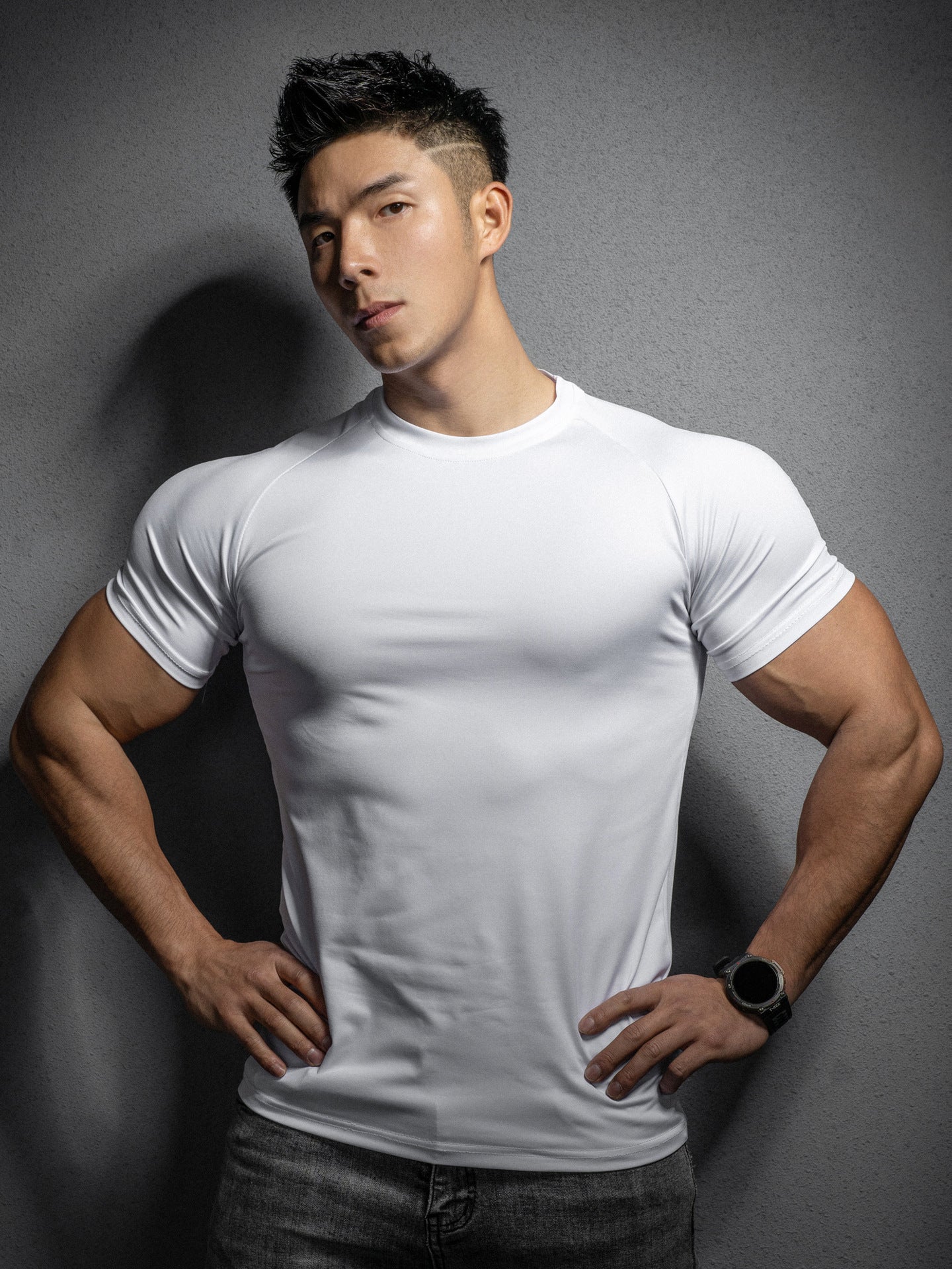 Men's Elastic Quick-Dry Sports T-Shirt
