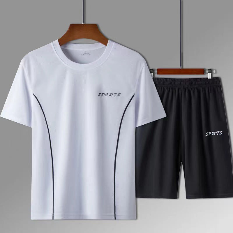 Men's Quick-Dry Sports Shorts and T-Shirt Set