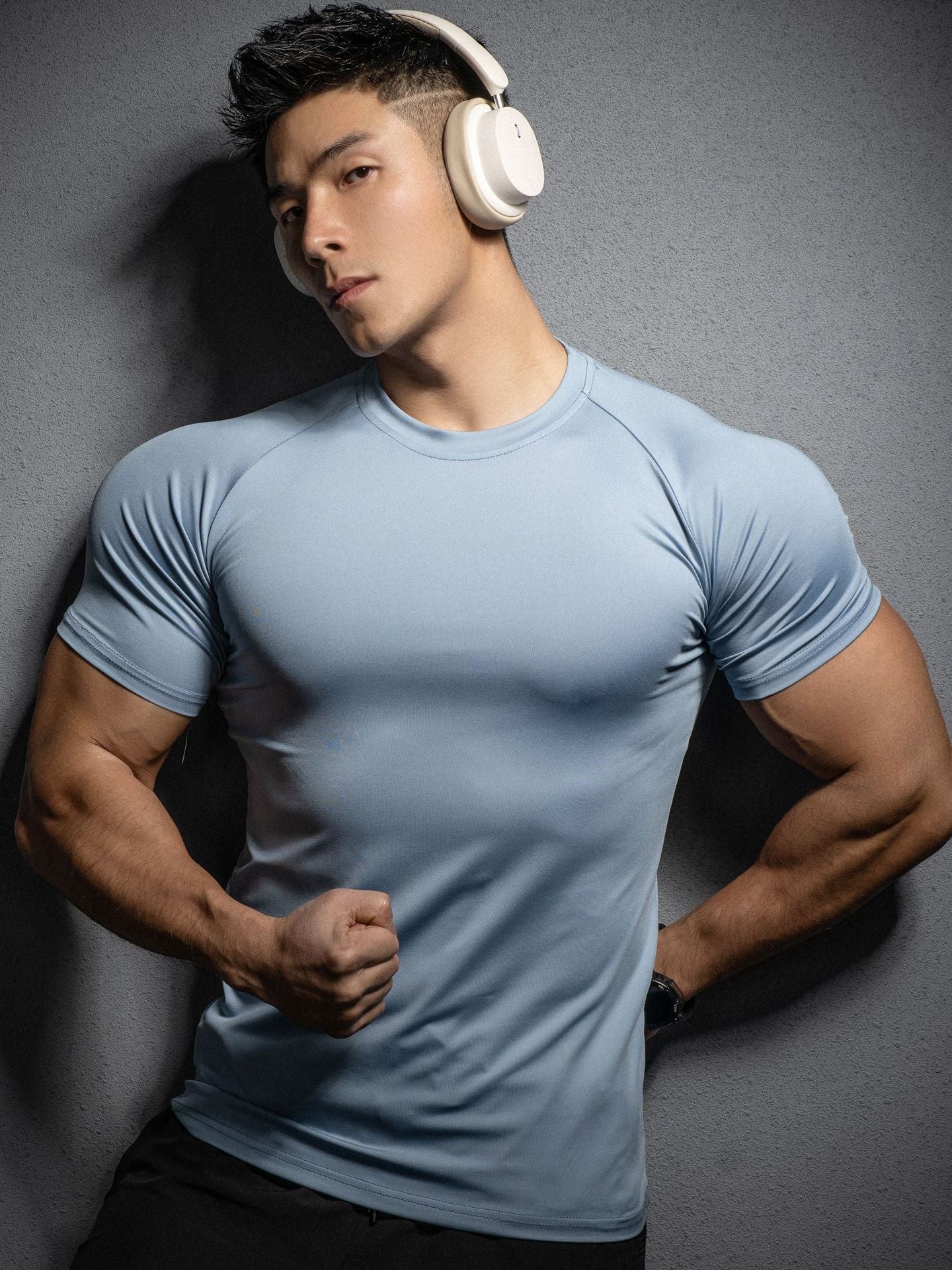 Men's Elastic Quick-Dry Sports T-Shirt